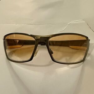 Oakley Spike Sunglasses Amber Lenses Wrap Y2K Sport Vintage Style
